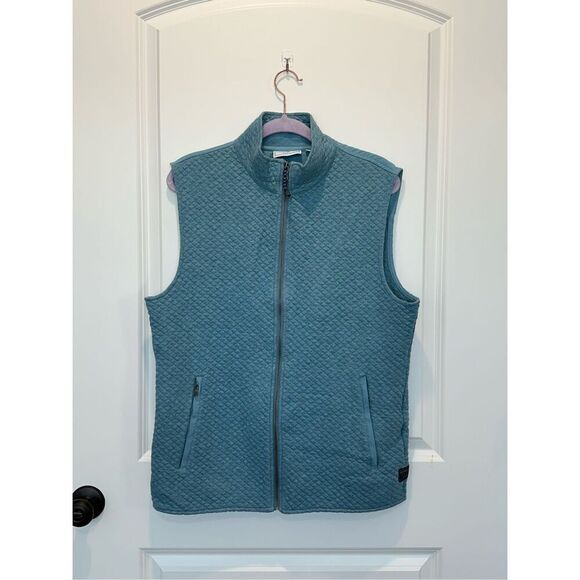 Southern Tide Quilted Blue Vest Size Medium - Picture 1 of 6